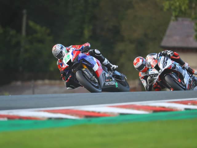 Honda Racing's Glenn Irwin in action at Oulton Park.