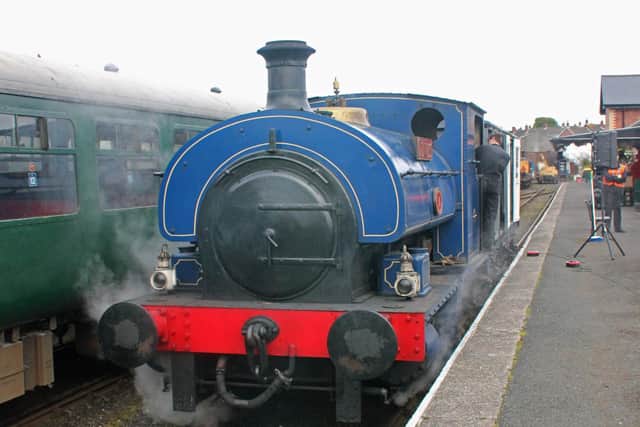 GGV Guinness engine at the head of the train.