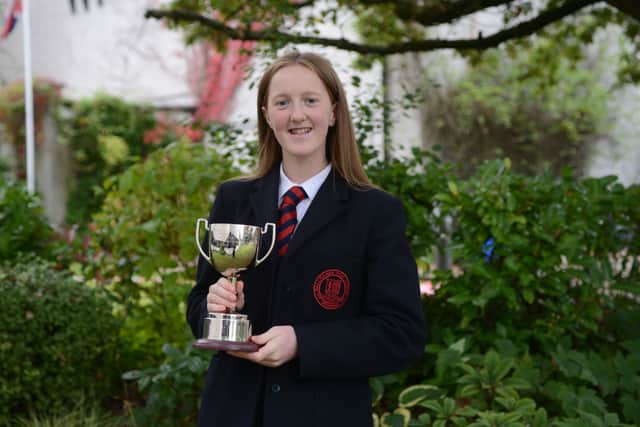 The Joanne Downey Memorial Cup for excellence in French and German was awarded to Anna McBride.