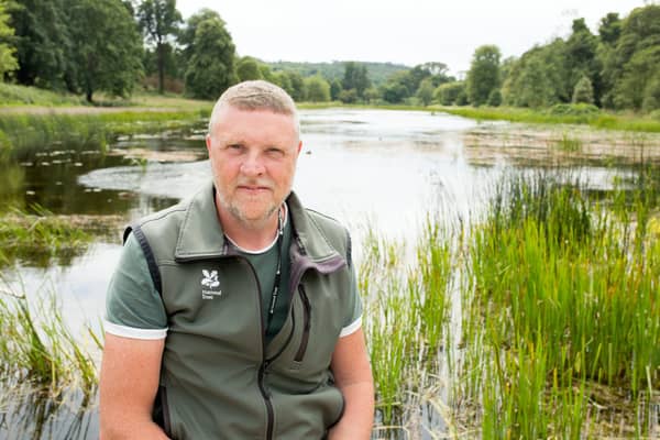 Archaeologist Malachy Conway at Temple Water at Castle Ward in Co Down. Picture: Paul Moane