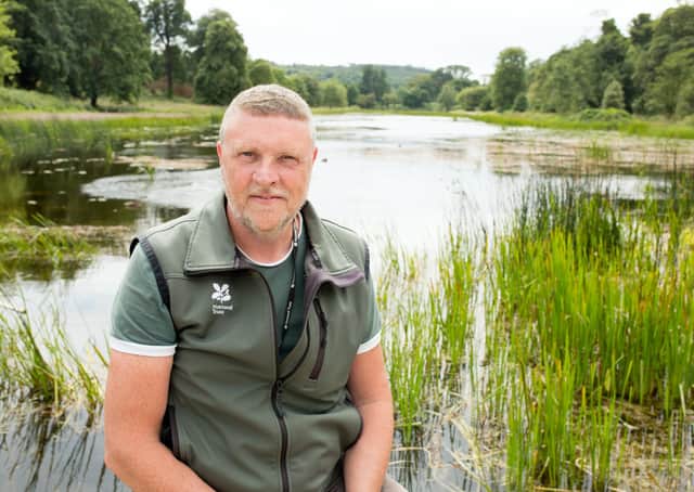 Archaeologist Malachy Conway at Temple Water at Castle Ward in Co Down. Picture: Paul Moane