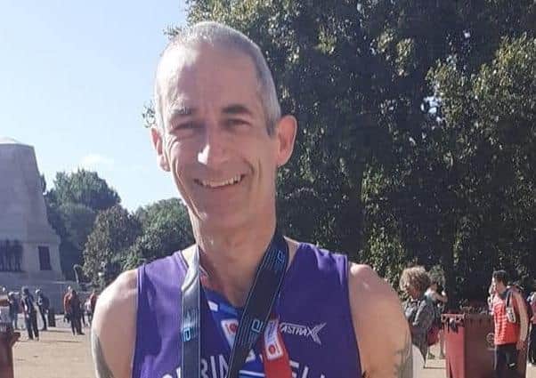 Chris Denton at the London Marathon