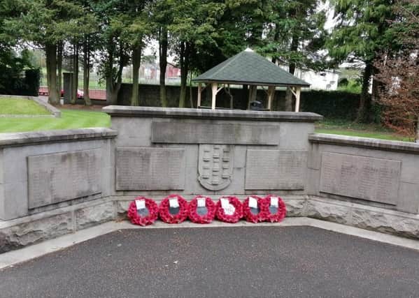 Ballymena’s Second World War Memorial located in the Memorial Park - Do you know a name that should be listed on it?