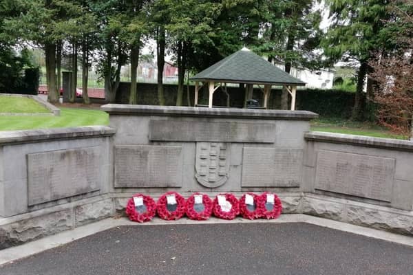 Ballymena’s Second World War Memorial located in the Memorial Park - Do you know a name that should be listed on it?
