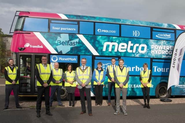 The Northern Ireland leg of the tour saw Planet Mark partner with NILGA and Translink to travel the region in Translink’s new zero emission hydrogen bus – built by Wrightbus in Ballymena.