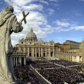 A view of St Peter's Square at the Vatican, during the Sacred Mass for the Jubilee of the Bishops on Sunday, October 8, 2000. Picture:  AP Photo/Plinio Lepri