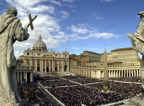 A view of St Peter's Square at the Vatican, during the Sacred Mass for the Jubilee of the Bishops on Sunday, October 8, 2000. Picture:  AP Photo/Plinio Lepri