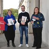 Jim Dennison Simon Community Chief Executive, Upper Bann SDLP MLA Dolores Kelly, Lurgan Councillor with Armagh,Banbridge and Craigavon Council Cllr Ciaran Toman and Director of Homelessness Services for Simon Community Kirsten Hewitt.