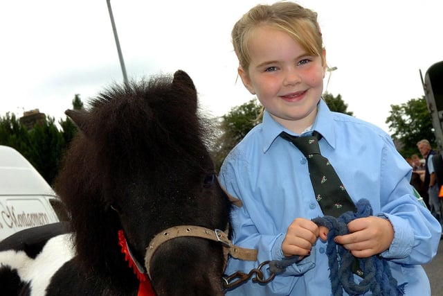 A smiling Chloe Coulter with her pony Barney pictured at the annual Moneymore horse fair held in 2007.