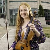 Coleraine's Jasmine Morris, leader of the orchestra, Jasmine is supported by JKC BMW Coleraine. Image courtesy of the Arts Council of Northern Ireland