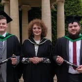 Adam Kirkpatrick, Karla Kosch, Engineering lecturer and Cameron Middleton. Adam and Cameron, who were silver medallists in the Industrial Robotics category at last year’s WorldSkills UK national finals, have secured their spot on the UK national squad for the international finals in Shanghai, China later this year