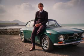 Alex Riley and an Alfa Romeo Giulia Sprint GT. Picture: WISER FILMS
