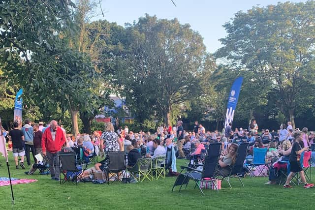 The sun was shining as the sold out Theatre in the Park events took place at Shaftsbury Park in Carrickfergus