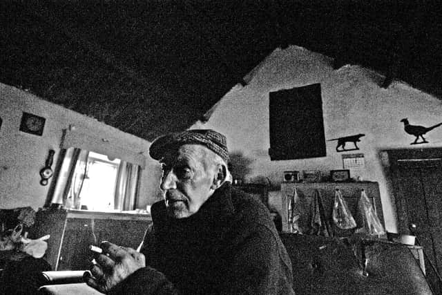 Kim in Fintona, Co Tyrone. He lived on his own with no electricity or contact with the outside world. However, he had a generator for special occasions like Christmas. Photo by Victor Sloan.