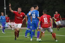 Kofi Balmer has left Larne to join Crystal Palace for an undisclosed fee