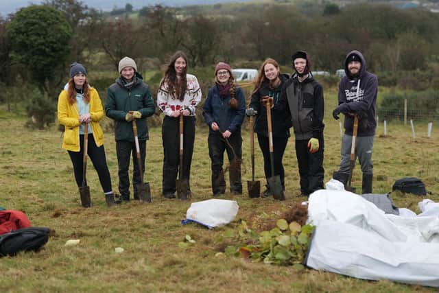 Some of the young people who have been trainee rangers in the Belfast Hills