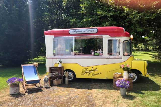 Taylor's travelling ice-cream van Percy has become a star in his own right, lighting up smiles across the province as it is available to hire for private events such as weddings
