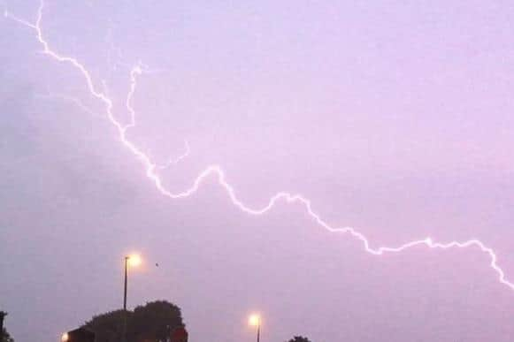 In Lisburn today, we can expect a cooler, rather cloudy day with showers that build to bring an increasing risk of thunderstorms from late morning and through the afternoon