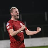 John Herron in action for Larne FC.





Picture:  Colm Lenaghan/ Pacemaker