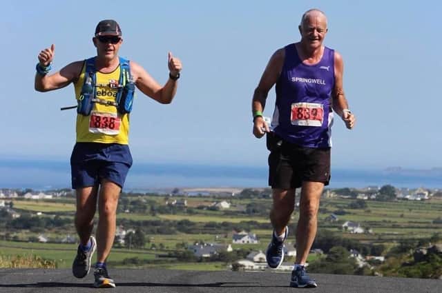 Adrian Finlay and James Evans at the Quadrathon