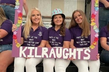 Club members Erinn Ramsay, Claire Ramsay and Diane Ramsay ready to help out at Kilraughts YFC barbecue