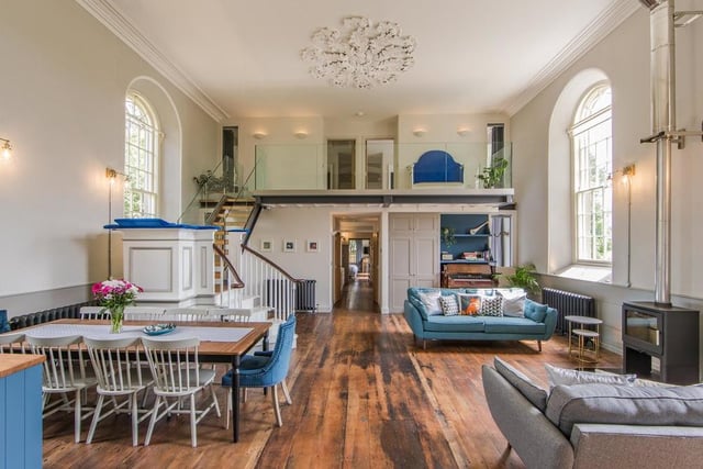 This location is sure to provide a once in a lifetime experience. The church has been carefully restored and converted into stunning self-catering accommodation.
With a blue classical façade and stone floor dating back to 1846, this light and beautiful space is guaranteed to impress with an open plan social space.
The building has five bedrooms, four of which have ensuite bathrooms, and an additional family bathroom. Despite the age of this location you will find modern heating and hot water systems as well as a laundry room.
The garden includes a barbecue area and seating where you can enjoy the calls of curlews and oyster catchers in the bay. Pets can be considered on an individual basis.
quarryhillchurch.com