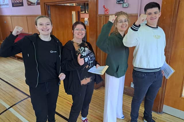 Lauren McCausland, Aimme Letters, Judith Gregory and Oliver Boyce.