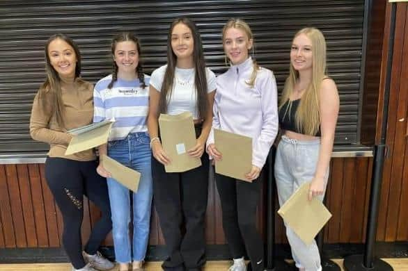 Summer Robinson, Rachel Stewart, Abbey Robinson, Lucy Ritchie and Niamh Richmond.