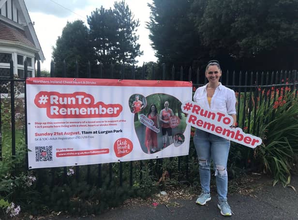 Lurgan woman Gillian Abraham,who has organised a fundraising Run to Remember in honour of her late father, Martin Davis. The event has now been postponed until September due to the ongoing industrial action within ABC Council.