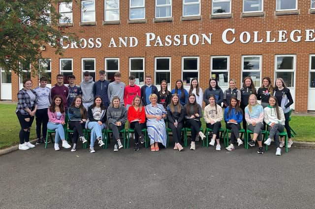 A  number of Cross and Passion Colege's  top achievers