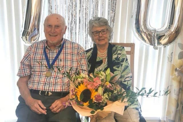William and Myrtle McCavish celebrate their 70th wedding anniversary.