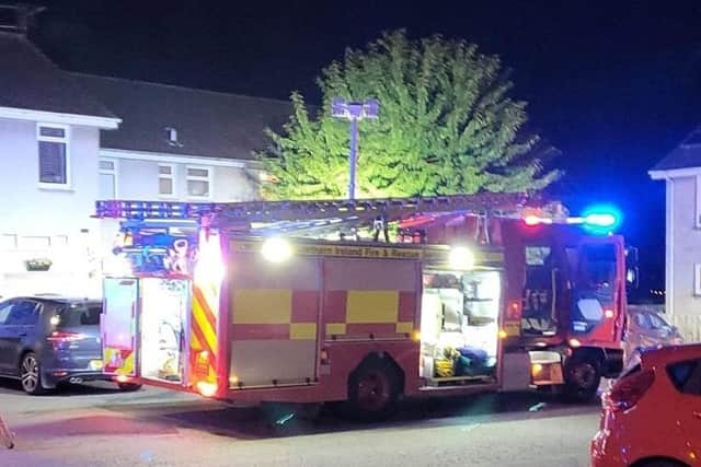 Fire at Clanrolla Park, Craigavon  on Sunday evening. Sinn Féin Councillor Catherine Nelson called for ‘urgent action to address ongoing anti-social behaviour at the property in Clanrolla Park, Craigavon’.