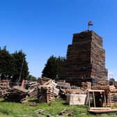A Northern Ireland bonfire. Lisburn and Castlereagh City Council has spent an average of just £22.50 per bonfire on their 11th night clean-ups.