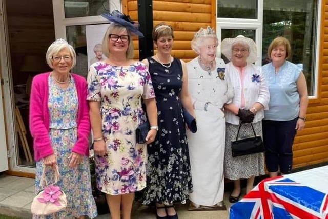 Celebrating the Jubilee (from left) Dorothy Moore, Lena McKeeman, Lorna Laverty, Kathleen McConaghy and Ruth McQuitty