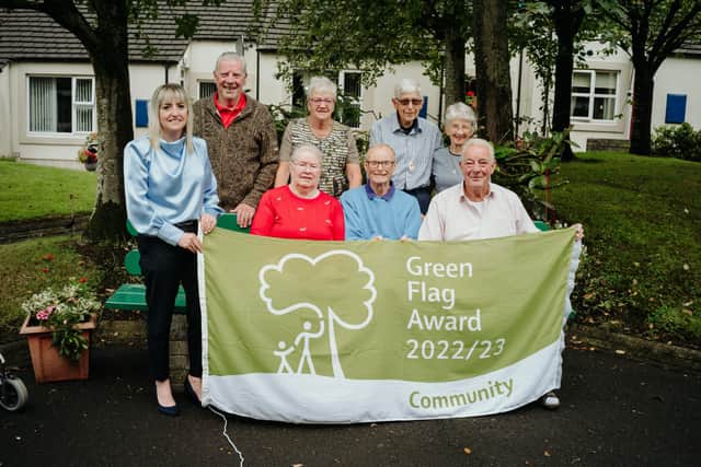 Maine Fold in Randalstown, have been recognised for the high standards of their communal garden spaces with the award of the Green Flag by Keep NI Beautiful