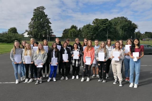 Just some of the St Patrick’s students who have achieved at least eight GCSEs at A*-C