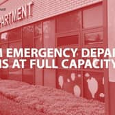 Antrim Area Hospital's Emergency Department is at full capacity.