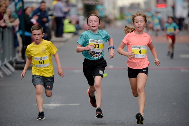 Young competitors in the Kids' Race.