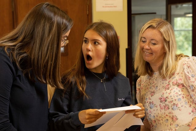 Delight for Cara as she opens her results