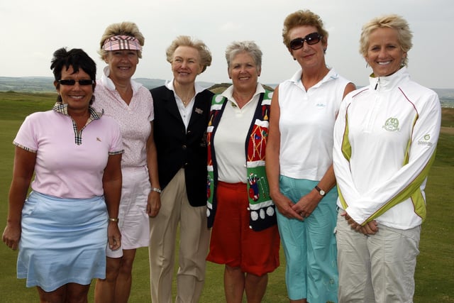 Jean Robinson (lady capatin) pictured with Gillian Lemon, Pam Logue, Ina Bratton, Rosie Millar and Ann Hartin during Lady Captain's Day at Portstewart Golf Club in May 2008