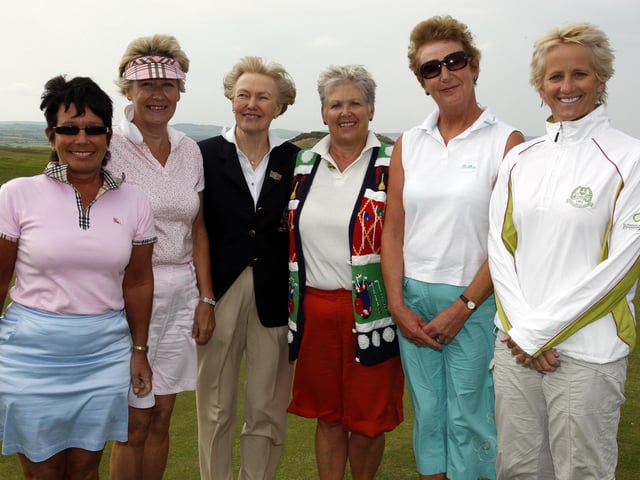 Jean Robinson (lady capatin) pictured with Gillian Lemon, Pam Logue, Ina Bratton, Rosie Millar and Ann Hartin during Lady Captain's Day at Portstewart Golf Club in May 2008