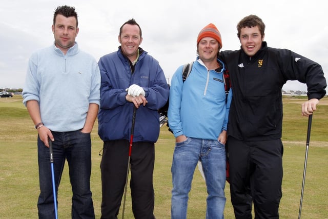 Mark Hemphill, Peter Cutler, Alan O'Doherty and Paul Cutler pictured during captain's day at Portstewart Golf Club in June 2008