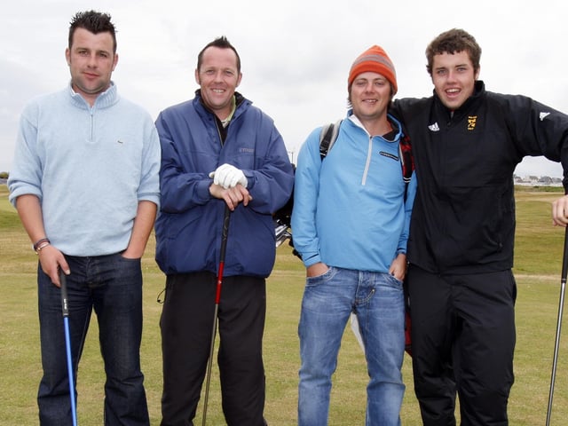 Mark Hemphill, Peter Cutler, Alan O'Doherty and Paul Cutler pictured during captain's day at Portstewart Golf Club in June 2008