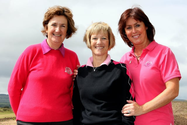 Collette O'Kane, Helen McLaughlin and Paula O'Kane pictured at captains day on Saturday at Portstewart Golf Club in June 2009