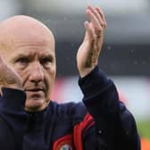 Portadown manager Paul Doolin following the final whistle last Saturday at Shamrock Park against Cliftonville. Pic by Pacemaker.