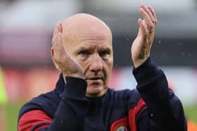 Portadown manager Paul Doolin following the final whistle last Saturday at Shamrock Park against Cliftonville. Pic by Pacemaker.