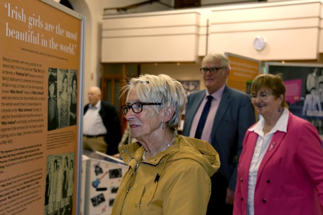 Pictured at the opening of the new exhibition ‘Let Me Introduce You: A History of Dance Halls in the Causeway Area’ created by Causeway Coast and Glens Borough Council’s Museum Services and co-curator, Fran McCloskey