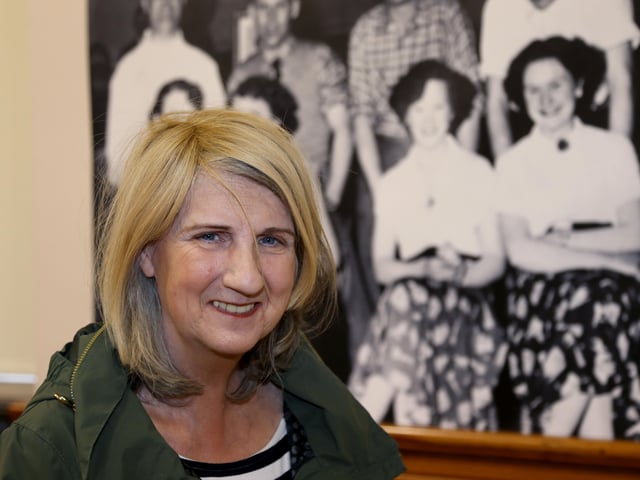 Carol Kennedy pictured at the opening of the new exhibition ‘Let Me Introduce You: A History of Dance Halls in the Causeway Area’ created by Causeway Coast and Glens Borough Council’s Museum Services and co-curator, Fran McCloskey