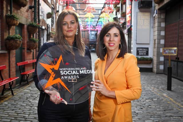 The finalists of the 2022 Northern Ireland Social Media Awards in partnership with the Corner Bakery have been announced. Pictured at the announcement are the Co-Founders of the awards, Niamh Taylor and Caroline O'Neill