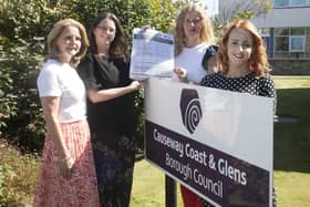 Gabrielle Quinn, Jenni Archer, Catherine Farrimond and Colleen Moran from Causeway Coast and Glens Borough Council’s Community Development team, who have developed a new free training programme for the community and voluntary sector